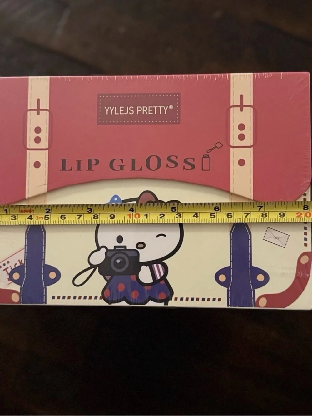 Hello Kitty Box Purse pearl handle with 24 Lip Gloss Mixed Pretty New Sealed